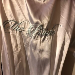 Silk bridal robe